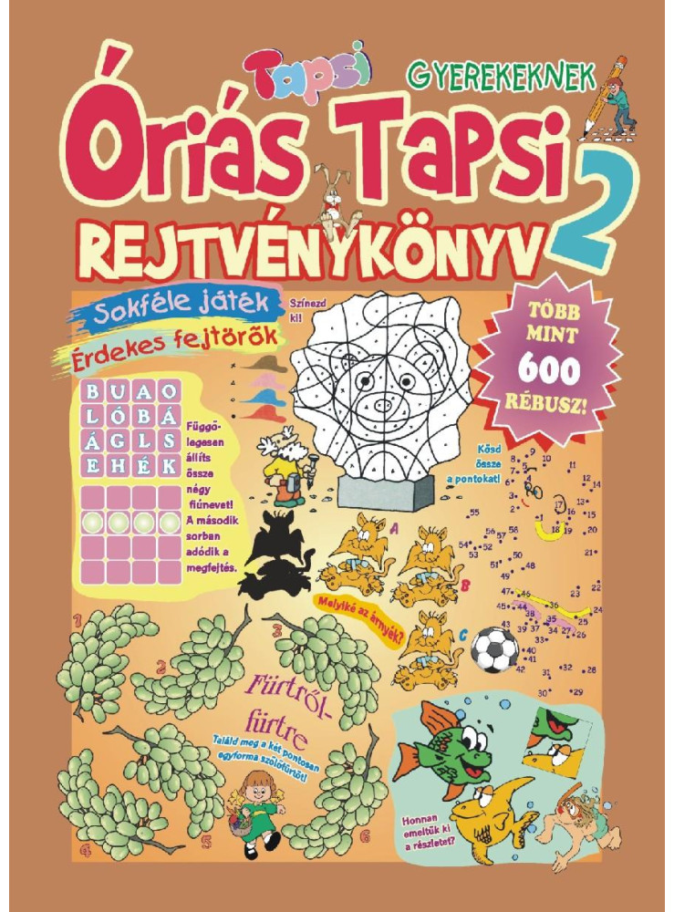 ÓRIÁS TAPSI - REJTVÉNYKÖNYV 2.