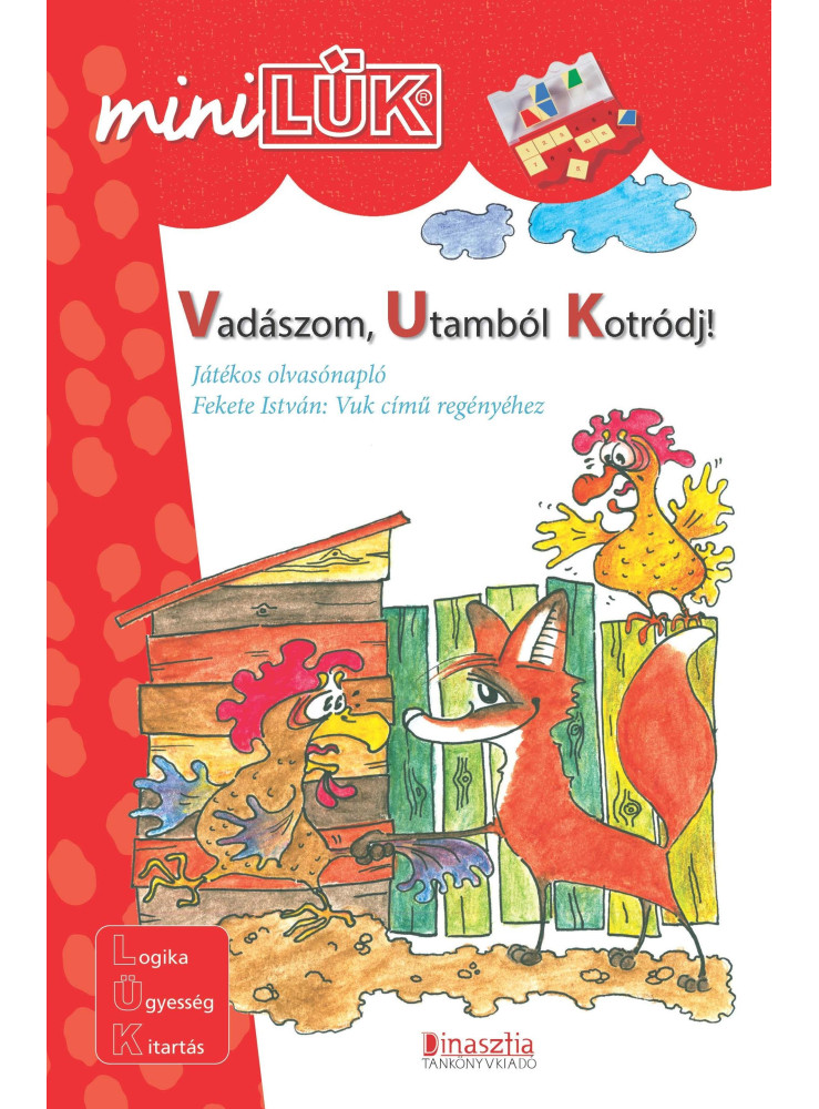 VADÁSZOM, UTAMBÓL KOTRÓDJ! - JÁTÉKOS OLVASÓNAPLÓ - MINILÜK piros