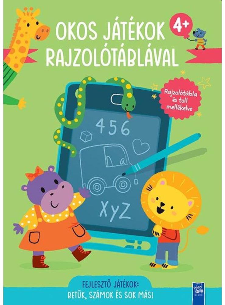 OKOS JÁTÉKOK RAJZOLÓTÁBLÁVAL (4+) - BETŰK, SZÁMOK ÉS SOK MÁS!