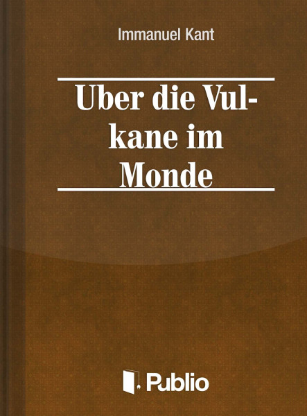 Über die Vulkane im Monde (ekönyv)