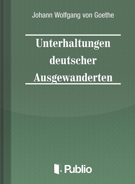 Unterhaltungen deutscher Ausgewanderten (ekönyv)