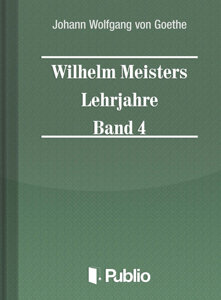Wilhelm Meisters Lehrjahre  Band 4 (ekönyv)