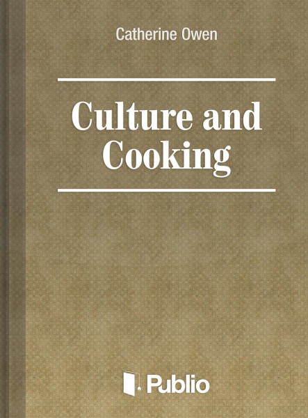 Culture and Cooking (ekönyv)