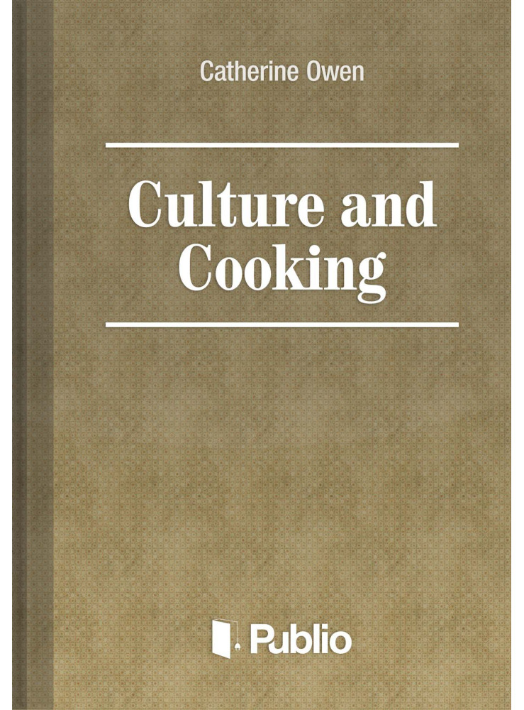 Culture and Cooking (ekönyv)