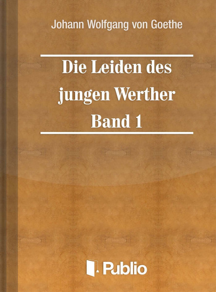 Die Leiden des jungen Werther - Band 1 (ekönyv)