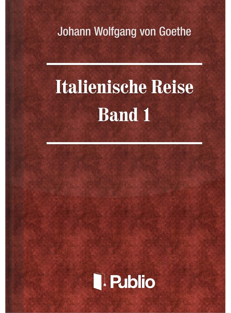 Italienische Reise  -  Band 1 (ekönyv)