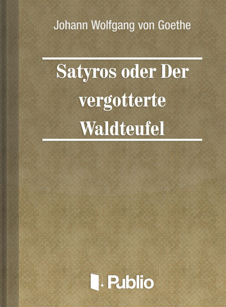 Satyros oder Der vergoetterte Waldteufel (ekönyv)