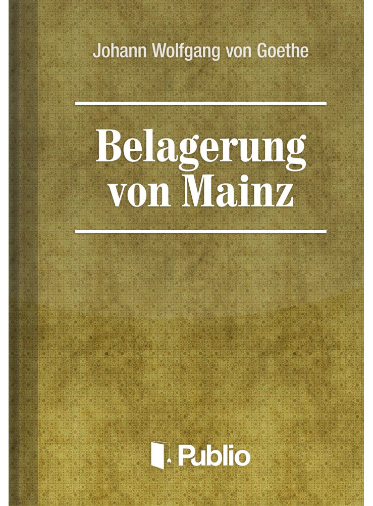Belagerung von Mainz (ekönyv) Belagerung von Mainz (ekönyv)