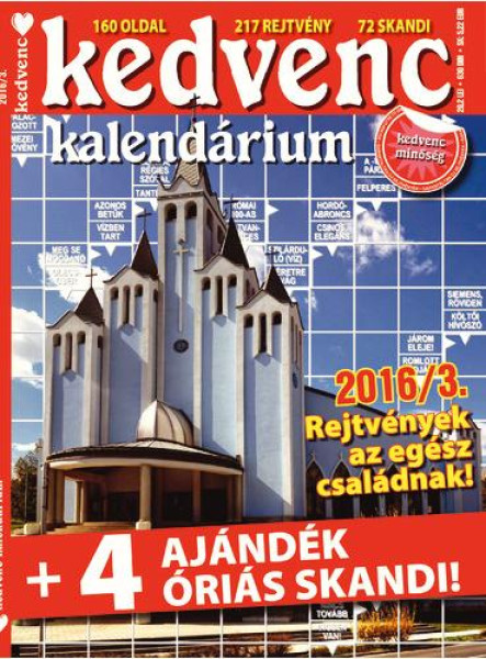 KEDVENC KALENDÁRIUM 2016/3.