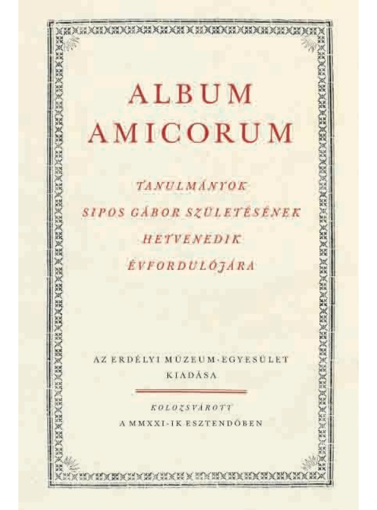 ALBUM AMICORUM ALBUM AMICORUM