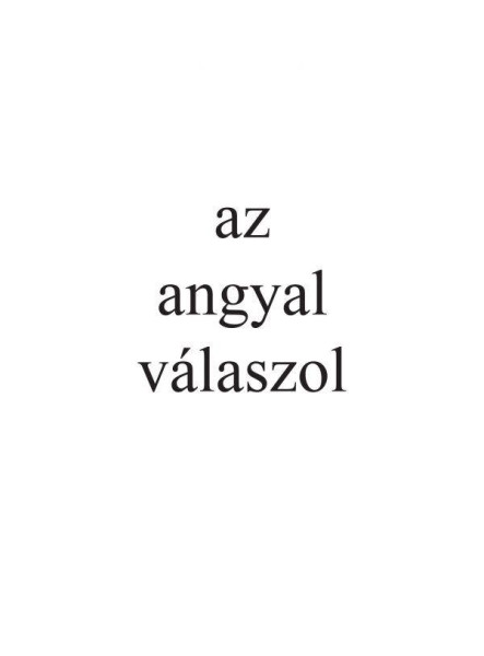 AZ ANGYAL VÁLASZOL - DOKUMENTUM