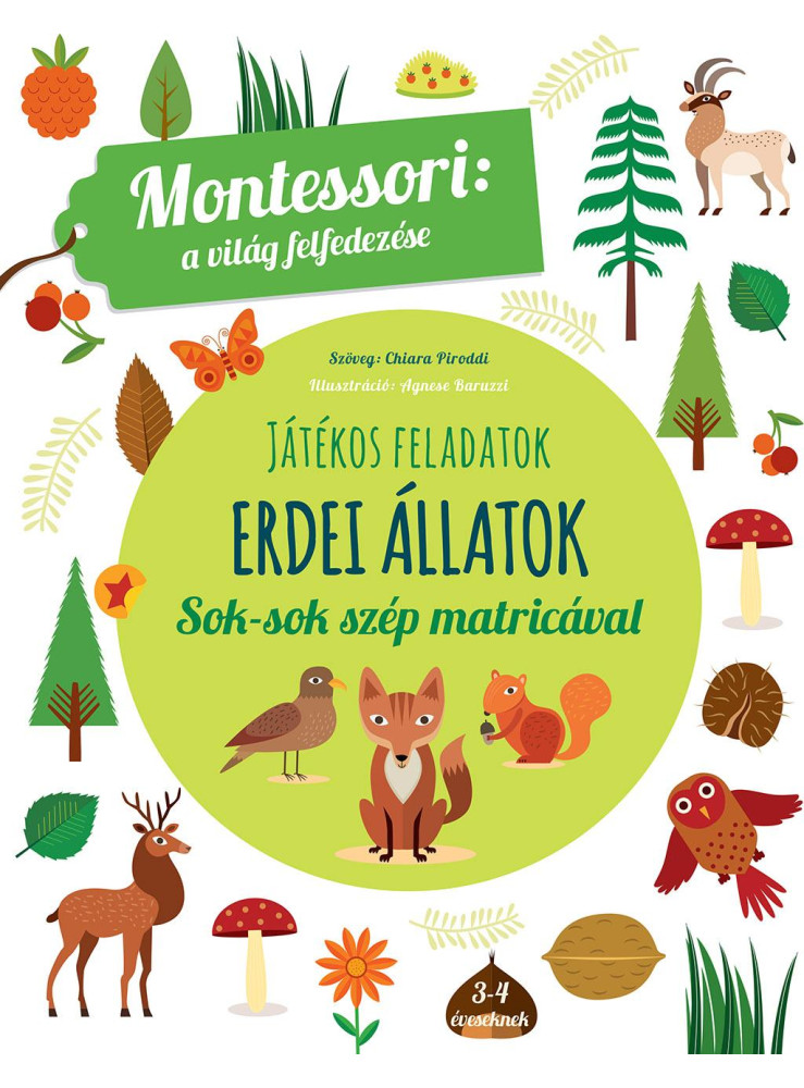 JÁTÉKOS FELADATOK - ERDEI ÁLLATOK (MONTESSORI: A VILÁG FELFEDEZÉSE)