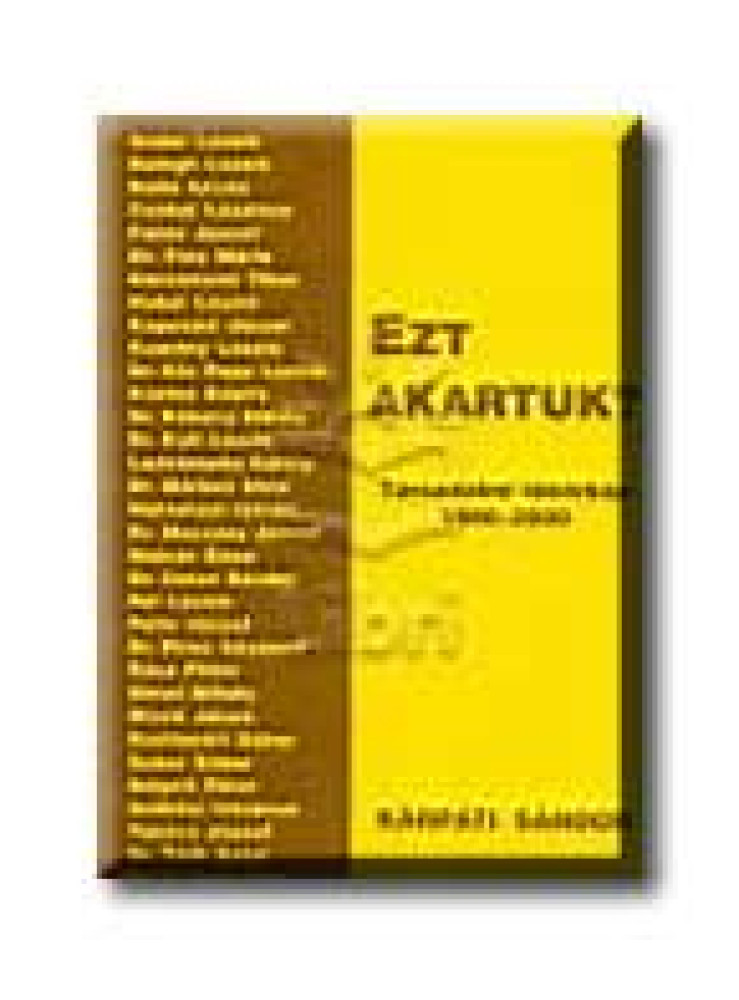 EZT AKARTUK? EZT AKARTUK?