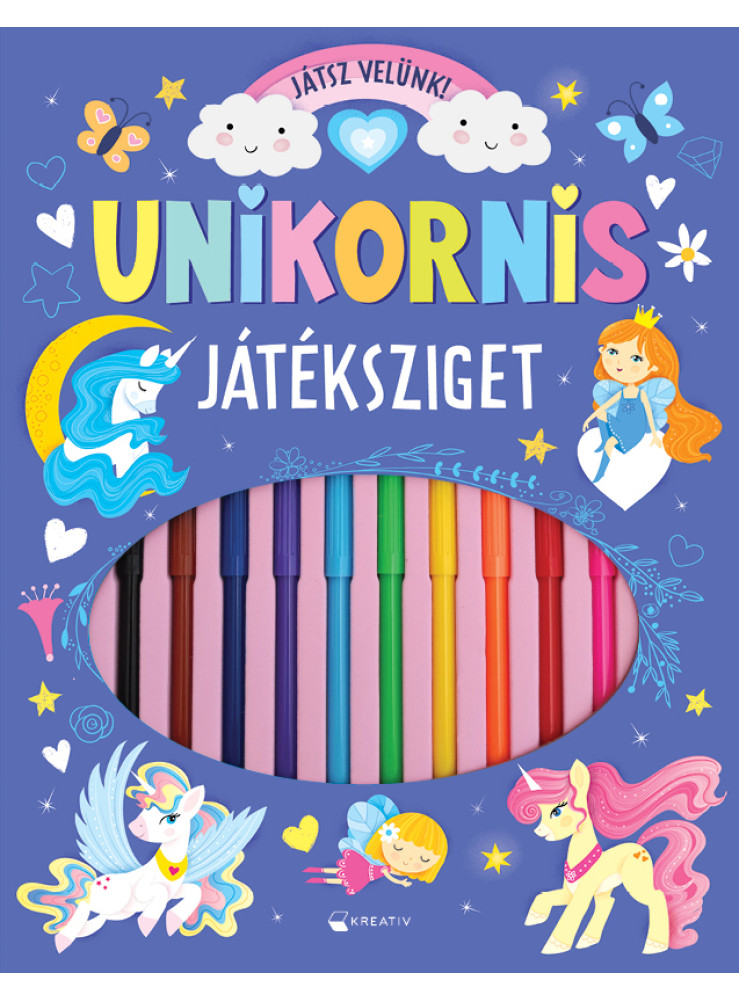 UNIKORNIS JÁTÉKSZIGET - JÁTSSZ VELÜNK!  (FILCTOLL KÉSZLETTEL)