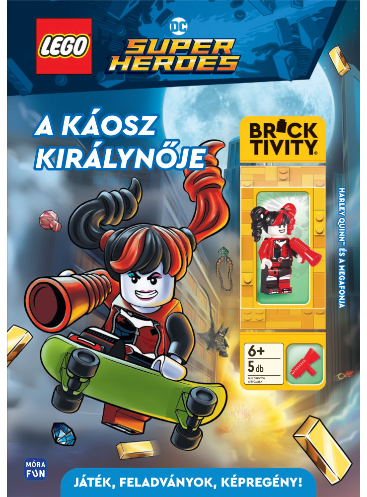 LEGO DC. A KÁOSZ KIRÁLYNŐJE - HARLEY QUINN ÉS A MEGAFONJA MINIFIGURÁVAL LEGO DC. A KÁOSZ KIRÁLYNŐJE - HARLEY QUINN ÉS A MEGAFONJA MINIFIGURÁVAL