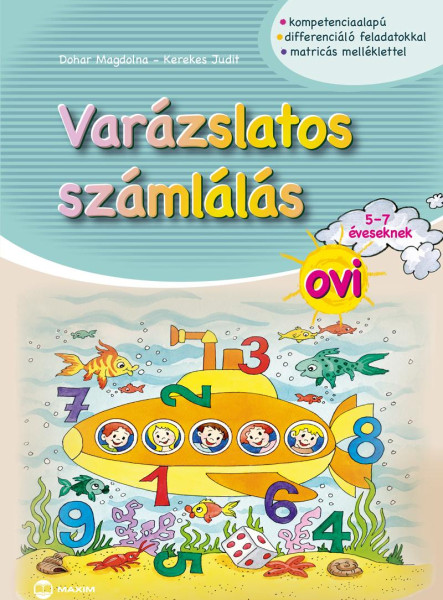 VARÁZSLATOS SZÁMLÁLÁS OVI - 5-7 ÉVESEKNEK (MATRICÁS MELLÉKLETTEL)