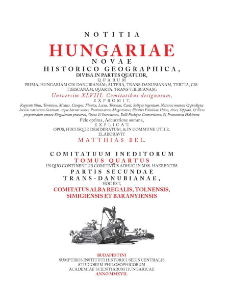 NOTITIA HUNGARIAE NOVAE HISTORICO GEOGRAPHICA IV.