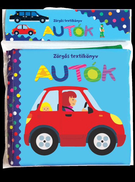 AUTÓK - ZÖRGŐS TEXTILKÖNYV