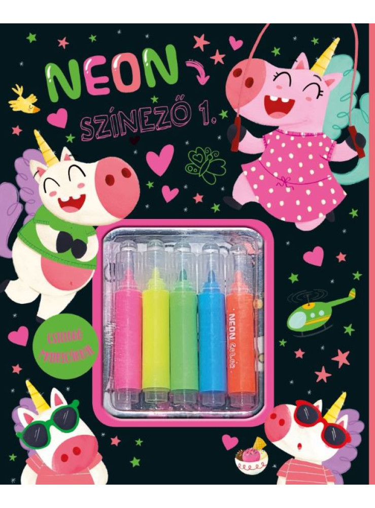 NEON SZÍNEZŐ 1. ( 5 DB FILCTOLLAL)