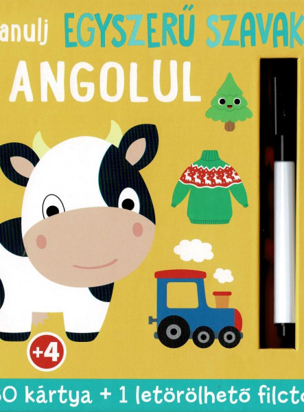 TANULJ EGYSZERŰ SZAVAKAT ANGOLUL- 30 KÁRTYA+FILCTOLL