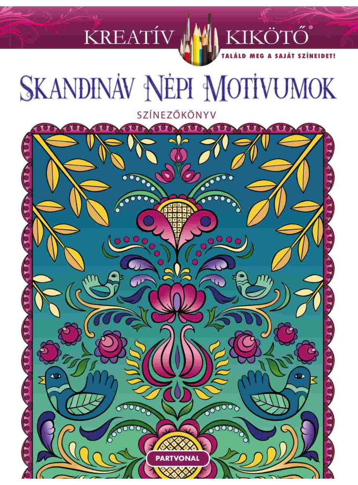 SKANDINÁV NÉPI MOTÍVUMOK - SZÍNEZŐKÖNYV