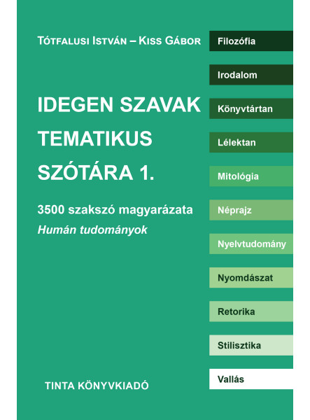 IDEGEN SZAVAK TEMATIKUS SZÓTÁRA 1. IDEGEN SZAVAK TEMATIKUS SZÓTÁRA 1.
