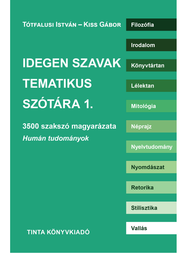 IDEGEN SZAVAK TEMATIKUS SZÓTÁRA 1. IDEGEN SZAVAK TEMATIKUS SZÓTÁRA 1.