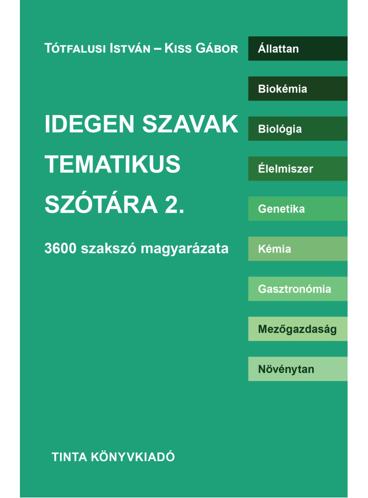 IDEGEN SZAVAK TEMATIKUS SZÓTÁRA 2.