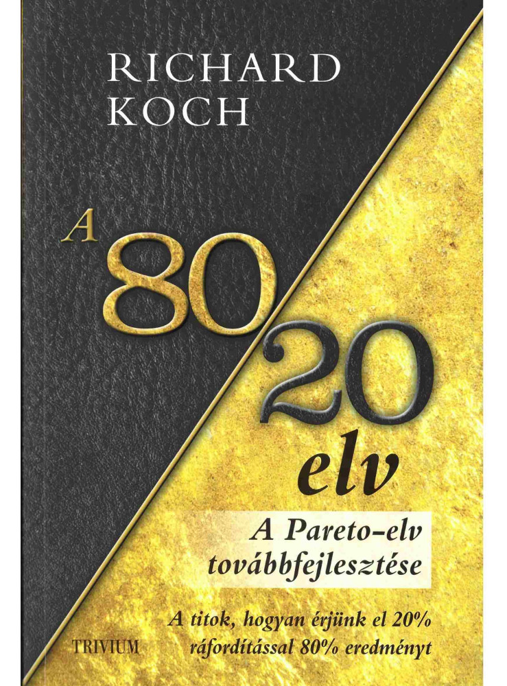 A 80/20 ELV - A TITOK, HOGYAN ÉRJÜNK EL 20% RÁFORDÍTÁSSAL 80% EREDMÉNYT