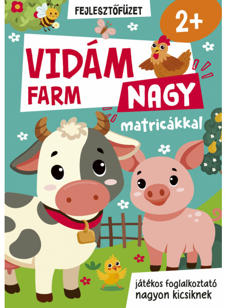 VIDÁM FARM NAGY MATRICÁKKAL -  FEJLESZTŐ FÜZET - JÁTÉKOS FOGLALKOZTATÓ