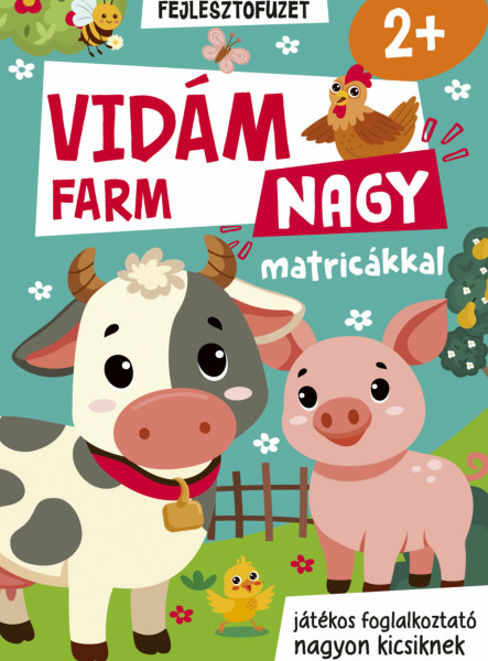 VIDÁM FARM NAGY MATRICÁKKAL -  FEJLESZTŐ FÜZET - JÁTÉKOS FOGLALKOZTATÓ