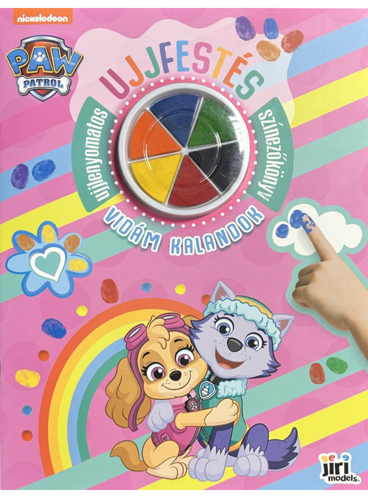 MANCS ŐRJÁRAT- UJJFESTÉS - VIDÁM KALANDOK - UJJLENYOMATOS SZÍNEZŐKÖNYV