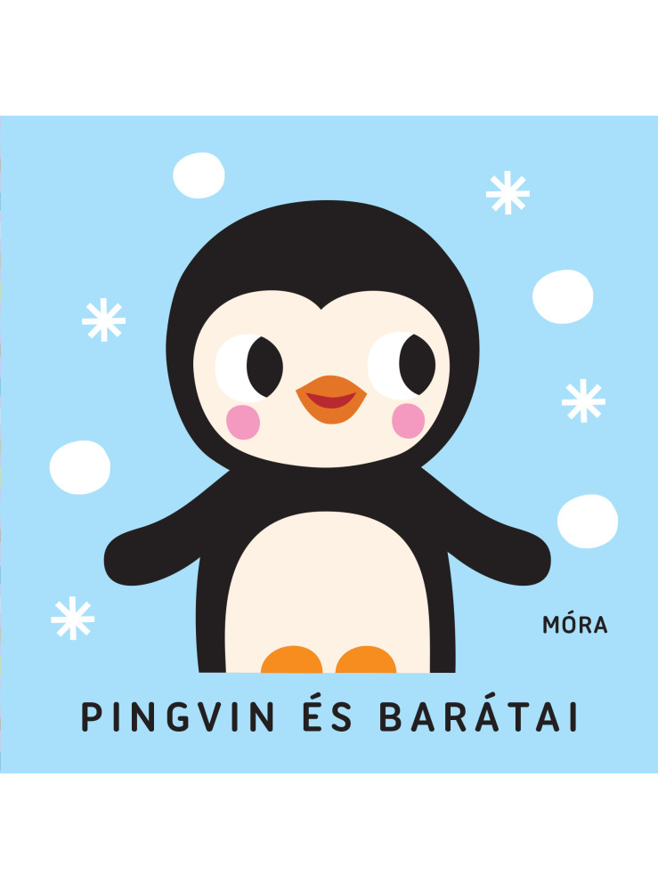PINGVIN ÉS BARÁTAI - ZÖRGŐ TEXTILKÖNYV RÁGÓKÁVAL PINGVIN ÉS BARÁTAI - ZÖRGŐ TEXTILKÖNYV RÁGÓKÁVAL