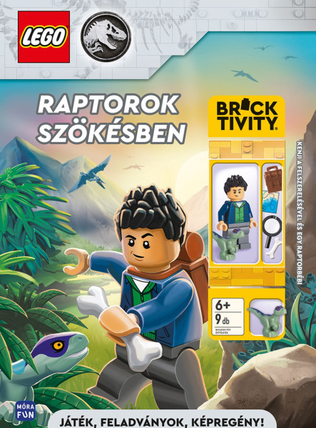 LEGO JURASSIC WORLD - RAPTOROK SZÖKÉSBEN  - JÁTÉK, FELADVÁNYOK, KÉPREGÉNY!