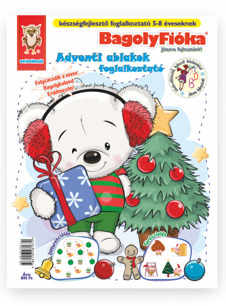 BAGOLYFIÓKA KREATÍV FOGLALKOZTATÓ FÜZET - ADVENTI ABLAKOK