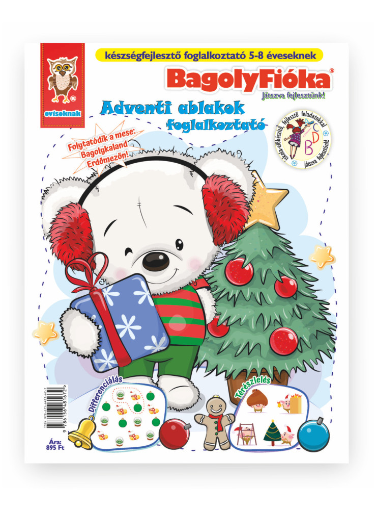 BAGOLYFIÓKA KREATÍV FOGLALKOZTATÓ FÜZET - ADVENTI ABLAKOK