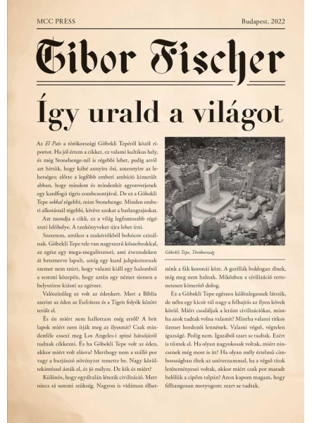 ÍGY URALD A VILÁGOT ÍGY URALD A VILÁGOT