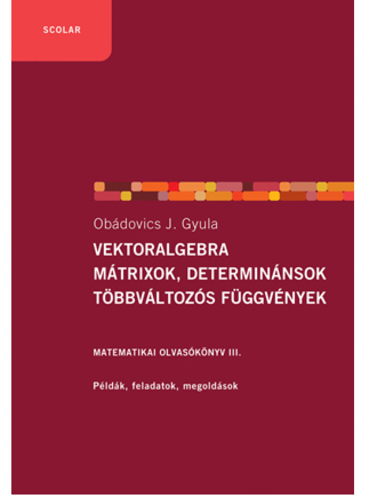 VEKTORALGEBRA; MÁTRIXOK, DETERMINÁNSOK;  TÖBBVÁLTOZÓS FÜGGVÉNYEK  (2.KIADÁS)