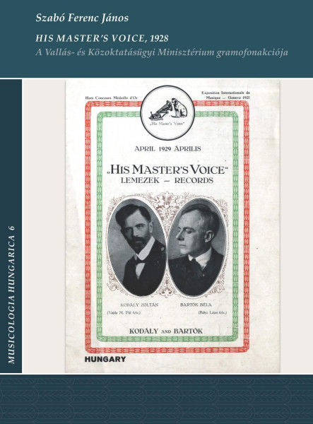 HIS MASTER VOICE, 1928 - A VALLÁS- ÉS KÖZOKTATÁSÜGYI MINISZTÉRIUM GRAMOFONAKCIÓJ