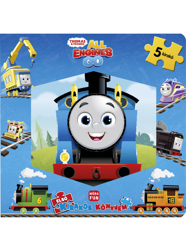THOMAS - ALL ENGINES GO - ELSŐ KIRAKÓS KÖNYVEM ( 5 KIRAKÓVAL)