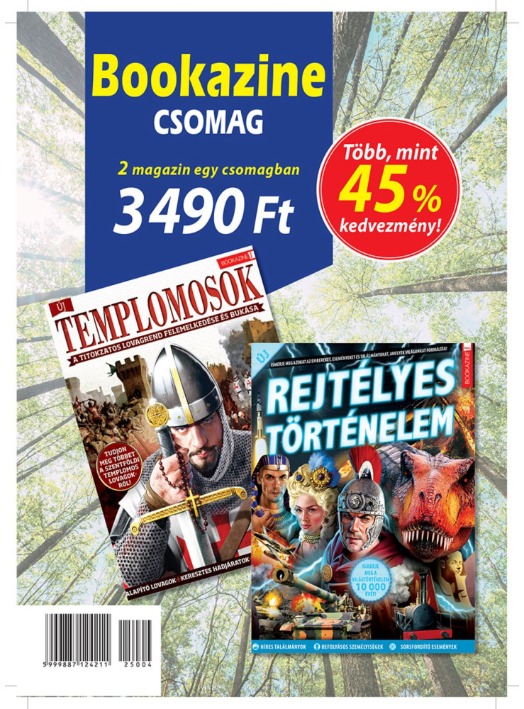 BOOKAZINE CSOMAG: FÜLES BOOKAZINE 22/6: REJTÉLYES TÖRTÉNELEM + FÜLES BOOKAZINE 2