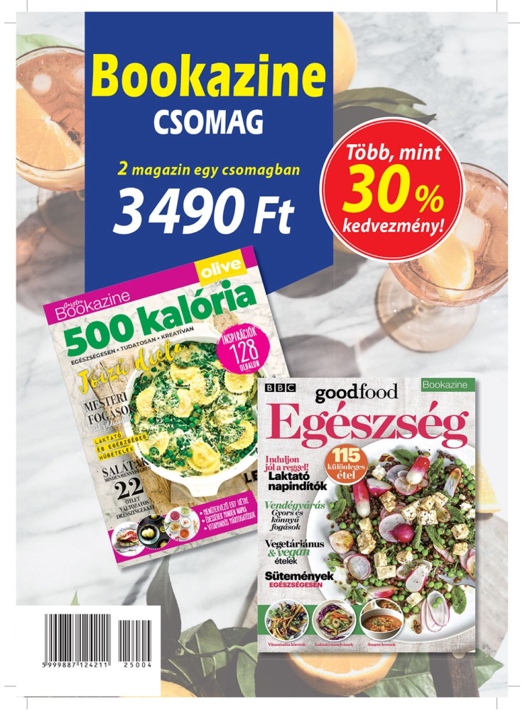 BOOKAZINE CSOMAG: GASZTRO BOOKAZINE 21/1: 500 KALÓRIA + GOODFOOD BOOKAZINE 23/1: