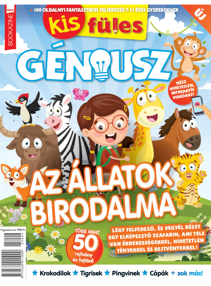 KIS FÜLES GÉNIUSZ - AZ ÁLLATOK BIRODALMA - FÜLES BOOKAZINE 2025/04