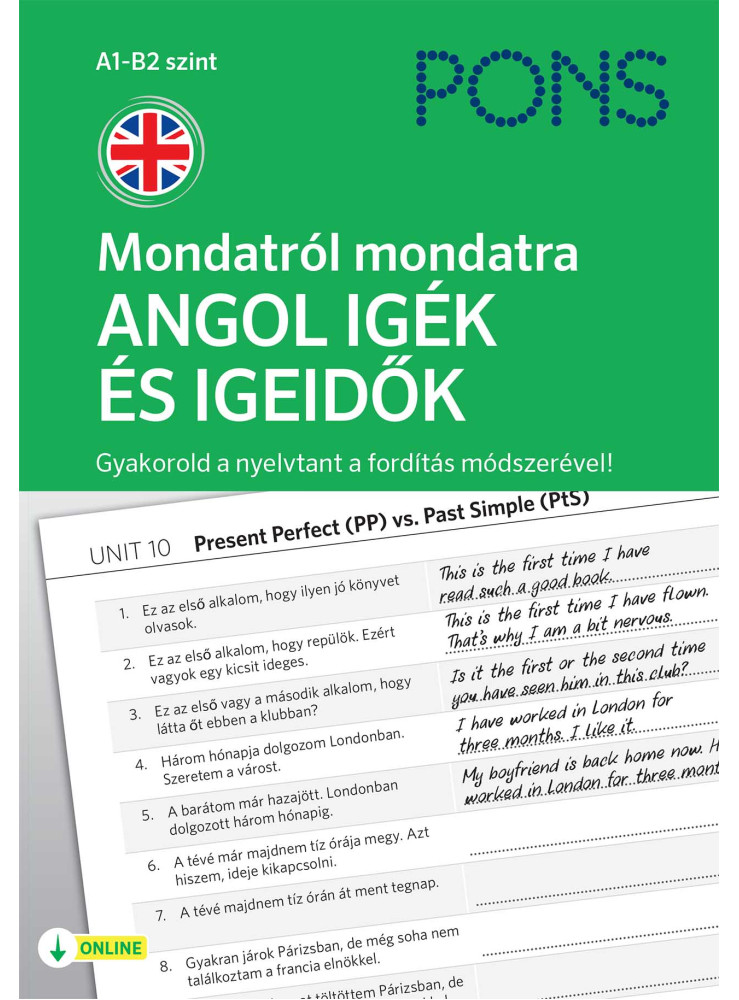PONS MONDATRÓL MONDATRA ANGOL IGÉK ÉS IGEIDŐK A1 -B2 SZINT PONS MONDATRÓL MONDATRA ANGOL IGÉK ÉS IGEIDŐK A1 -B2 SZINT
