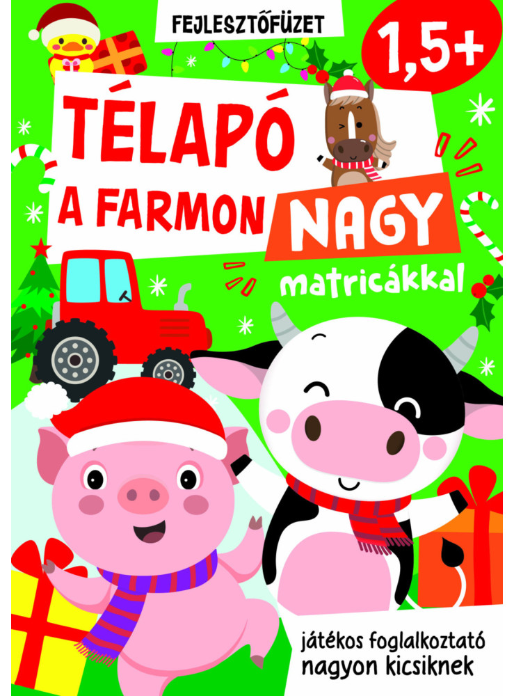 TÉLAPÓ A FARMON NAGY MATRICÁKKAL - JÁTÉKOS FOGLALKOZTATÓ NAGYON KICSIKNEK