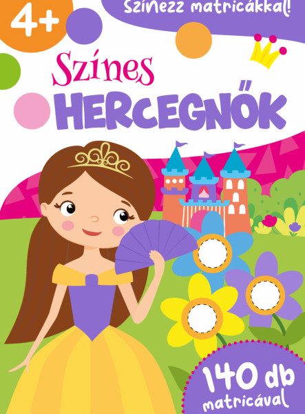 SZÍNES HERCEGNŐK - SZÍNEZZ MATRICÁKKAL -  140 DB MATRICÁVAL