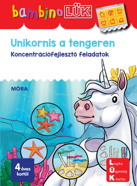 UNIKORNIS A TENGEREN - KONCENTRÁCIÓFEJLESZTŐ FELADATOK  - BAMBINOLÜK (DI-143)