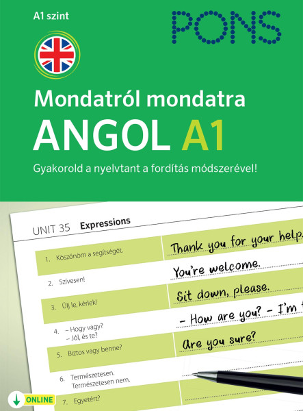 PONS MONDATRÓL MONDATRA ANGOL A1 - GYAKOROLD A NYELVTANT A FORDÍTÁS MÓDSZERÉVEL!