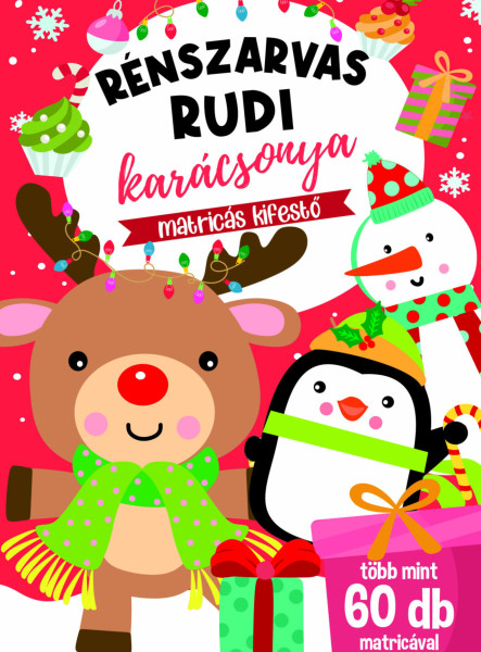 RÉNSZARVAS RUDI KARÁCSONYA - MATRICÁS KIFESTŐ - TÖBB MINT 60 DB MATRICÁVAL