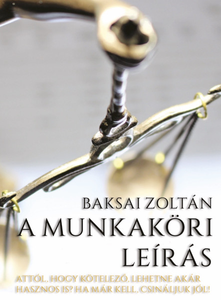 A MUNKAKÖRI LEÍRÁS (ekönyv)